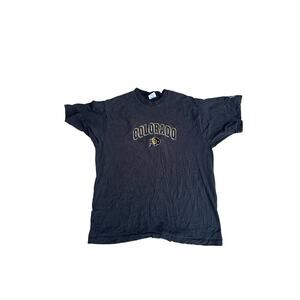 Vintage 90s Pro Player Colorado Buffaloes Graphic T-Shirt XXL Black Made in USA